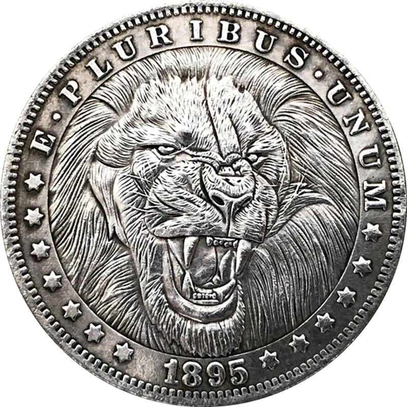 38MM Antique Silver Dollar Coin Morgan's Bum