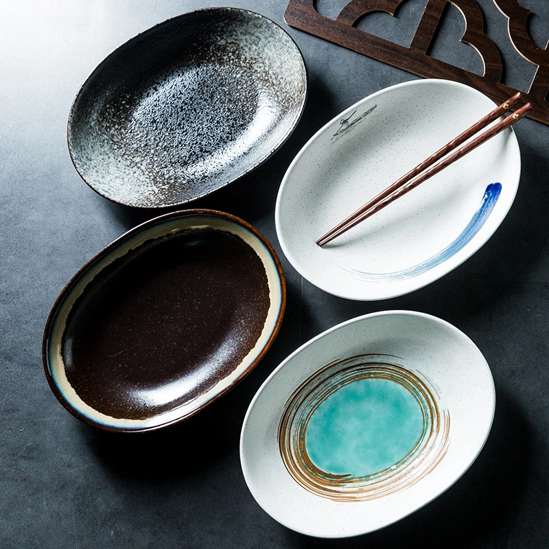 Creative Shaped Tableware With Large Irregular Ceramic Bowls