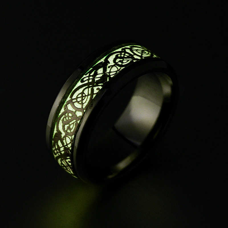 Fashion Stainless Steel Luminous Ring