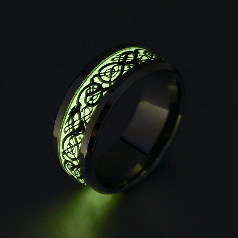 Fashion Stainless Steel Luminous Ring