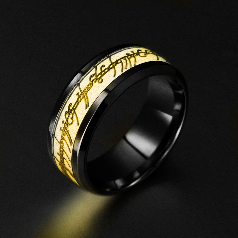 Fashion Stainless Steel Luminous Ring