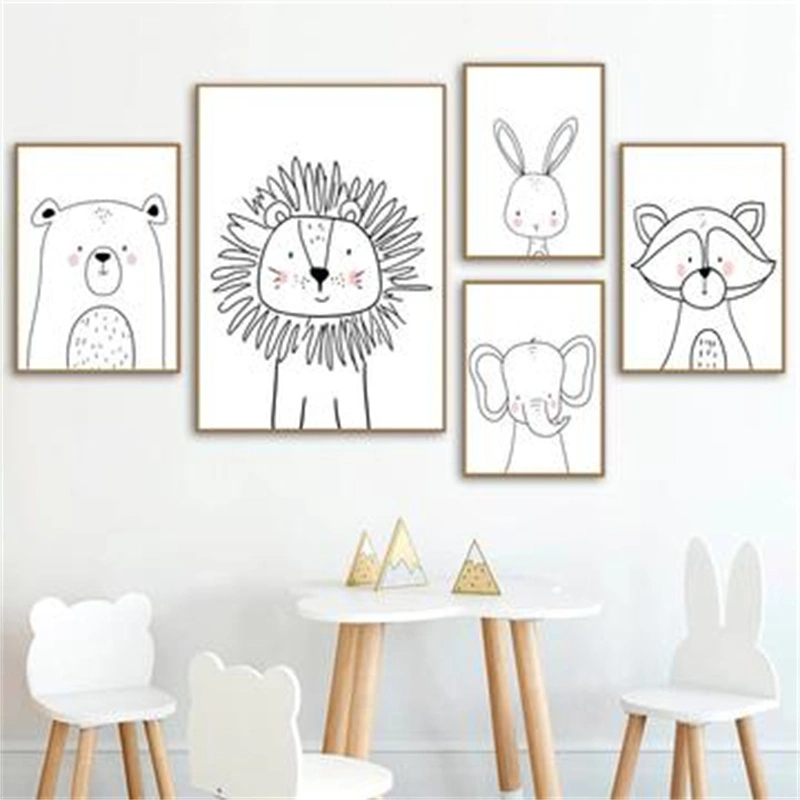 Furry Friend Home Canvas Decoration Painting