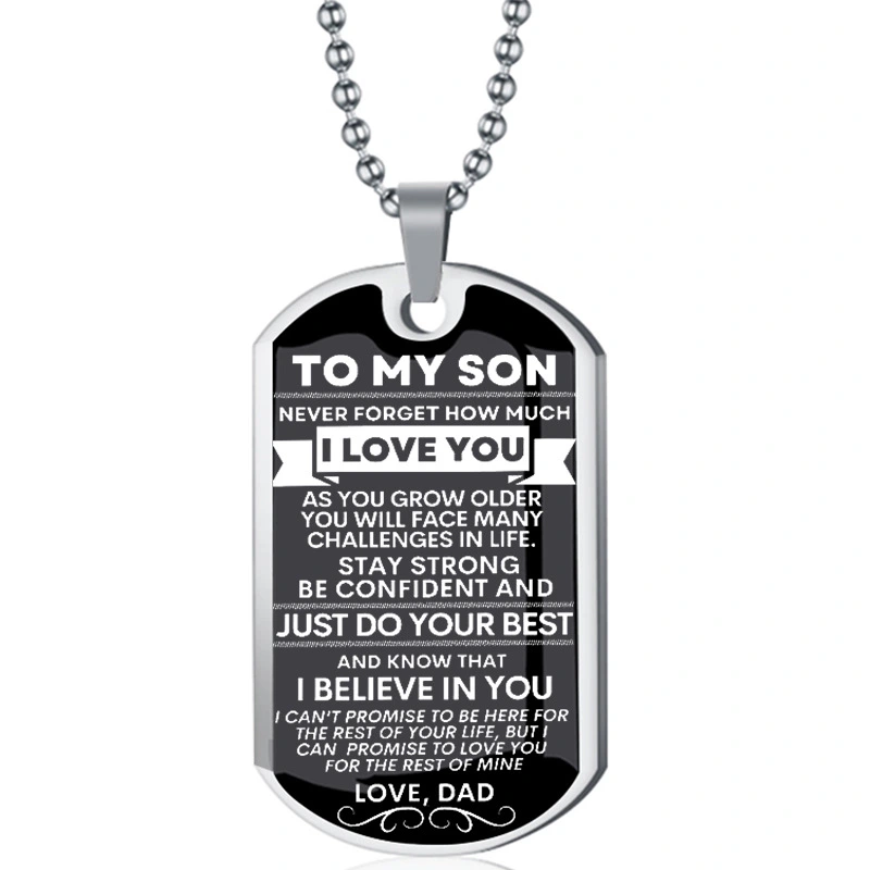 Stainless Steel Corrosion Epoxy Necklace