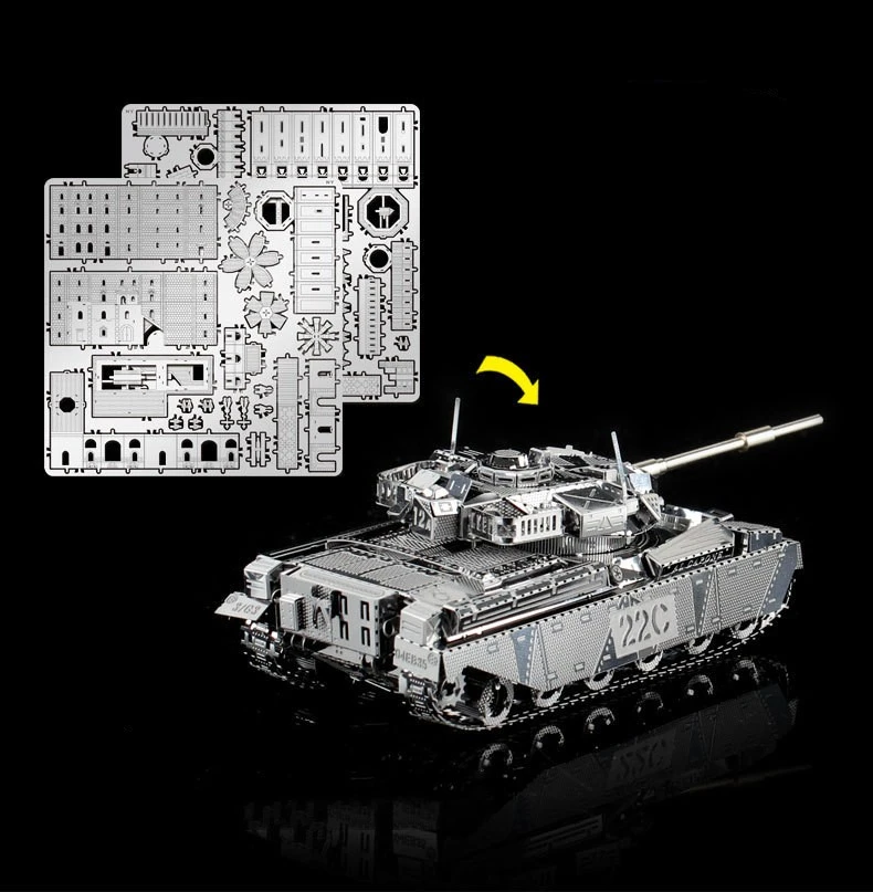 3D Metal Assembly Model DIY Puzzle Puzzle I21142 MK50 Chieftain Tank