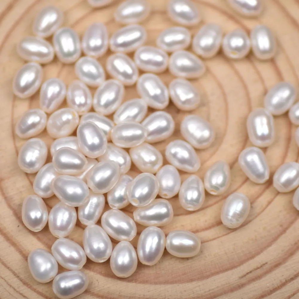 Natural Freshwater Pearls With Large Holes DIY Handmade Accessories Loose Beads