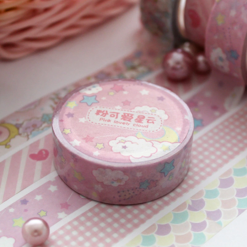 Creative Cute Girl Heart And Paper Tape DIY Diary Decoration