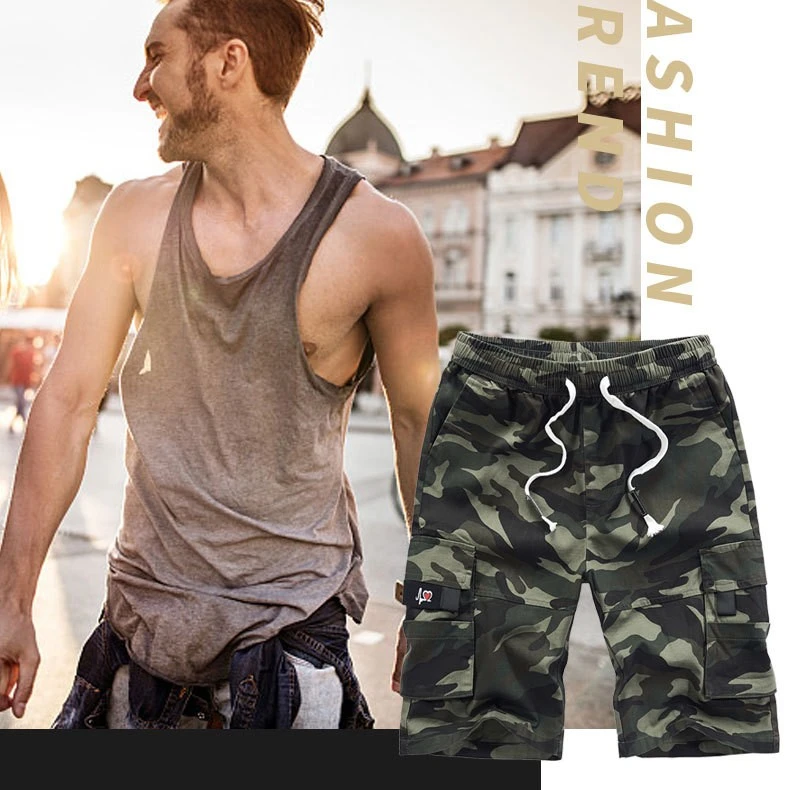 Summer Men's Beach Camouflage Shorts