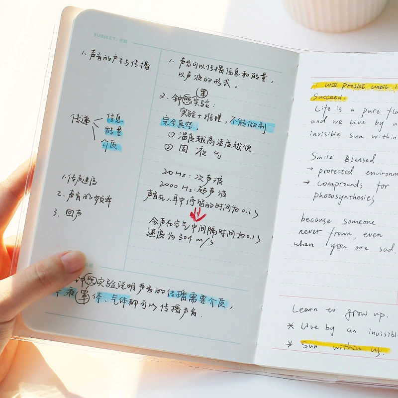 Hand Account Moment Temperature English Test Notebook