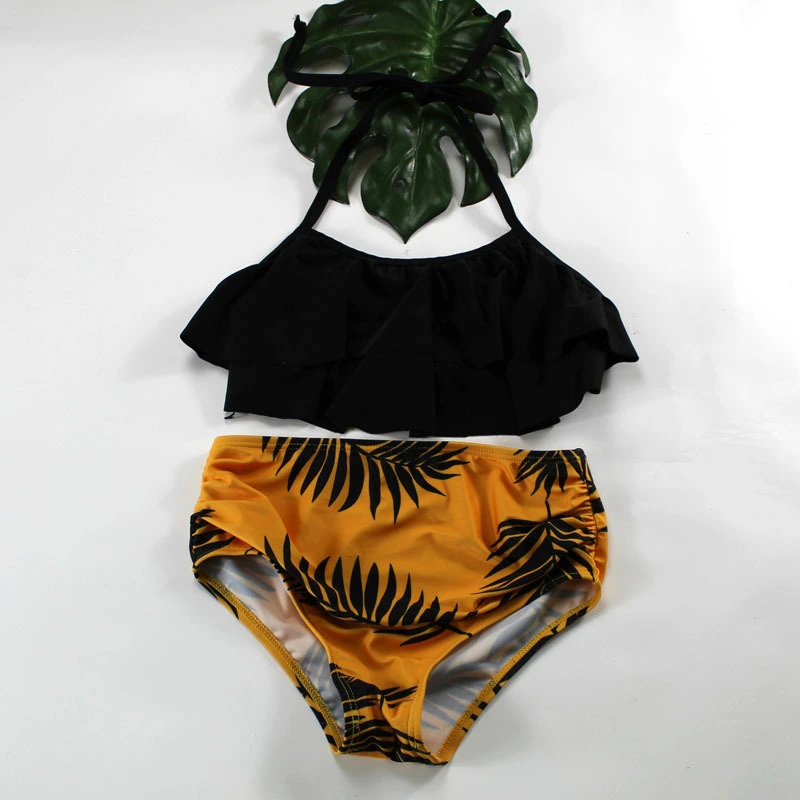  New Children's Swimsuit European And American High Waist Girls' Split Swimsuit Factory Wholesale