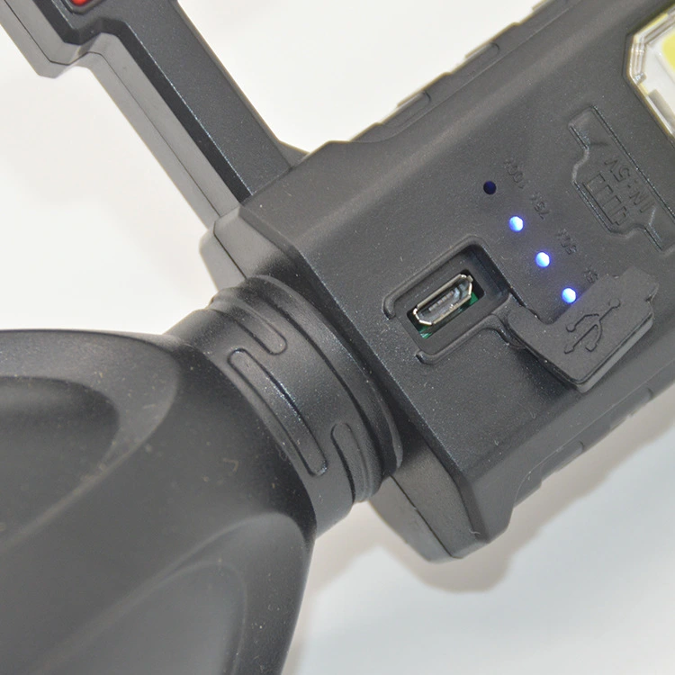 Outdoor Camping Flashlight With Bracket Searchlight COB Light