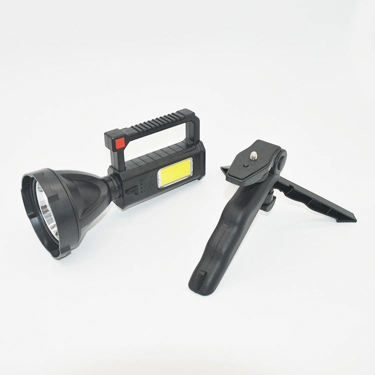 Outdoor Camping Flashlight With Bracket Searchlight COB Light