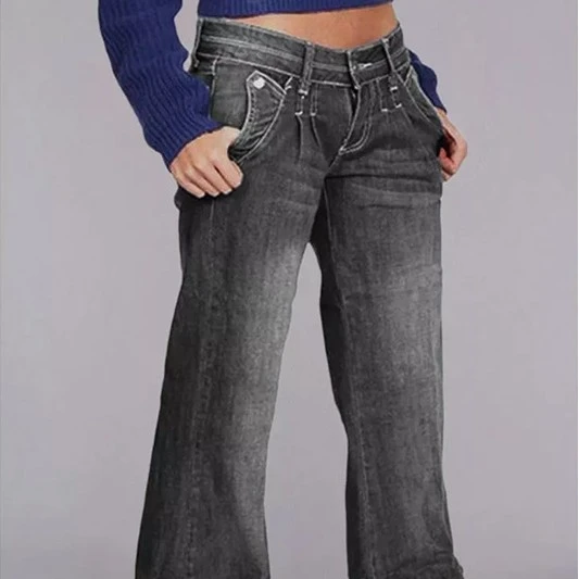 Women's Jeans Look Slimmer With Water Wash Micro