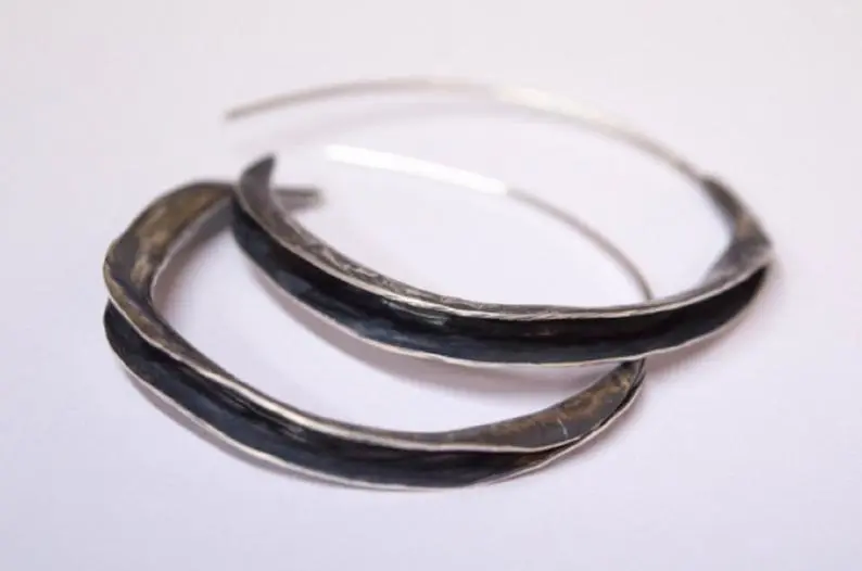 Retro Style Semicircle Large Circle Simple Ladies' Pendant Earrings