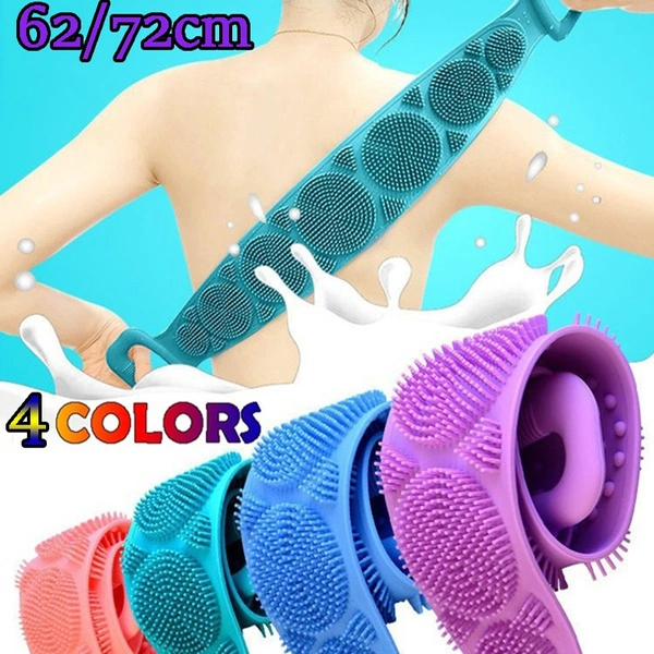 New Silicone Bath Brush Soft Scrubber Skin Massage Brush Feet Rubbing Body Brush for Back Exfoliation Brushes Bathroom Accessories