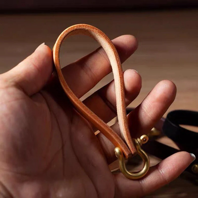 Car Keychain Pure Copper Horseshoe Buckle