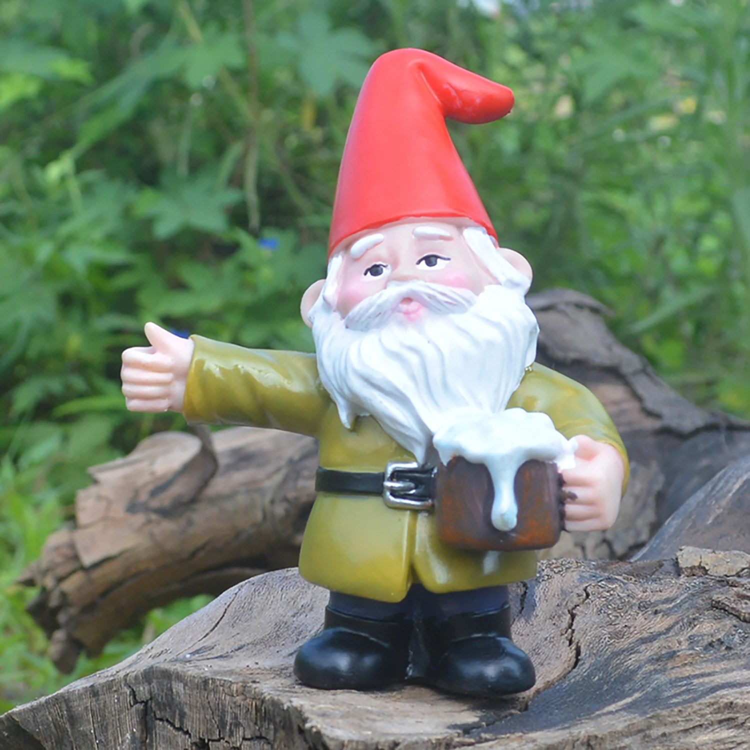 Resin Crafts Drinking Beer Old Man Ornaments