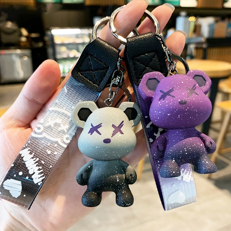 Creative Men And Women Fashion Bear Shape Keychain