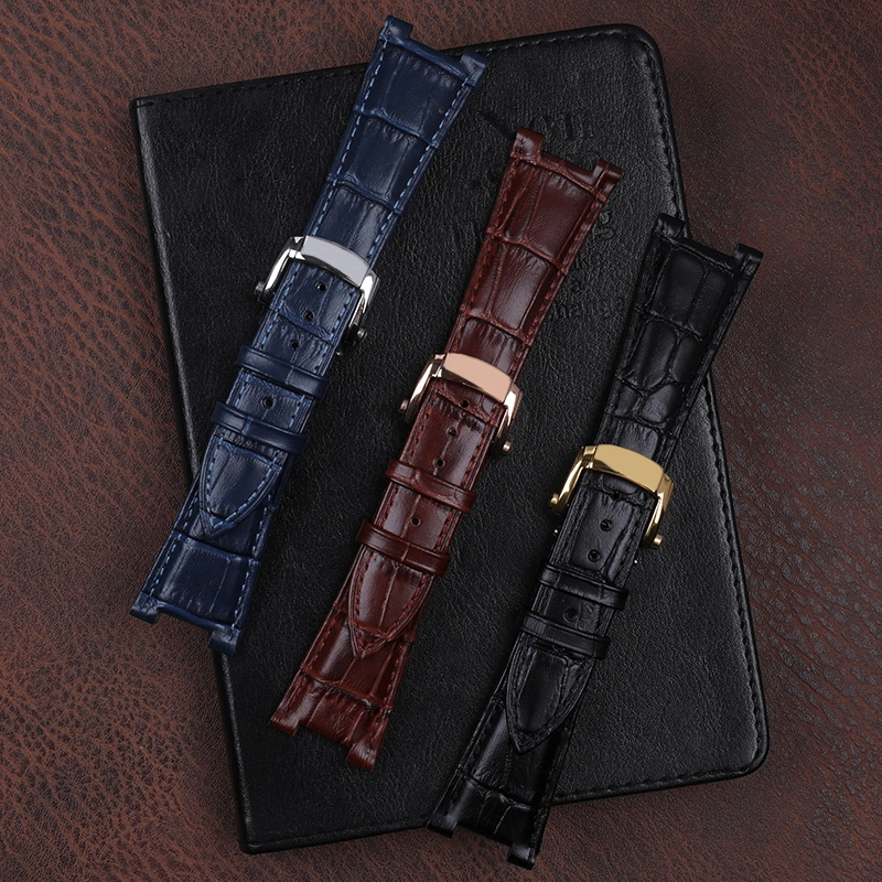 Genuine Leather Watch Strap Cowhide Nautilus