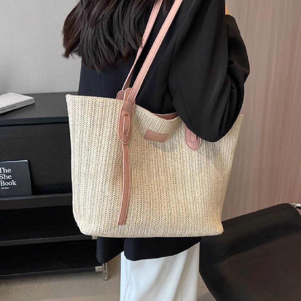 Summer Vacation Beach Woven Handheld Shoulder Bag