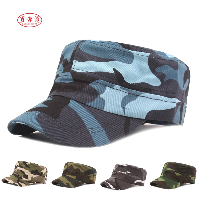 Camouflage Flat Cap, Men's Military Cap, Spring and Summer Camouflage Cap, Travel and Leisure Sun Hat, Outdoor Mountaineering Hat