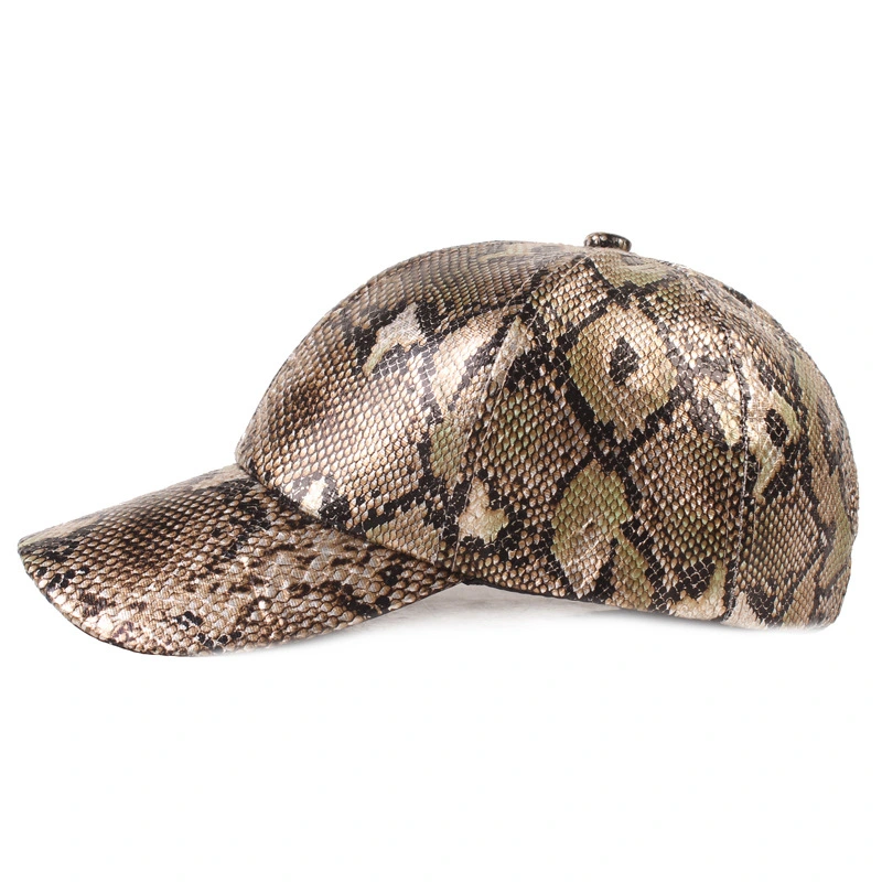 Snake Leather Hat Men's Baseball Cap Autumn and Winter New Hat Waterproof Hat Men and Women