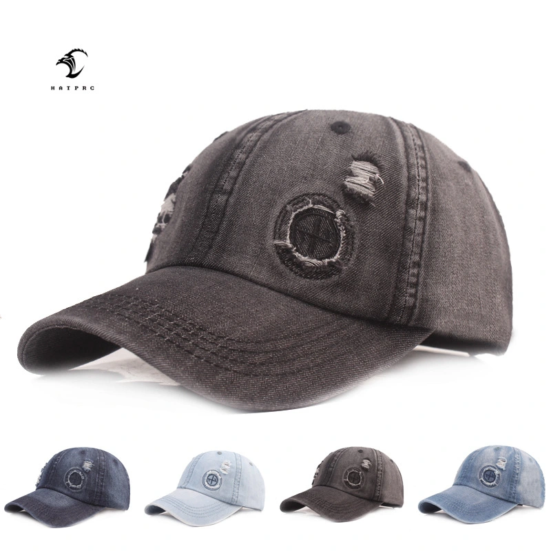 Baseball Cap Men and Women Denim Cap Old Hat Spring and Summer Sun Visor Ladies