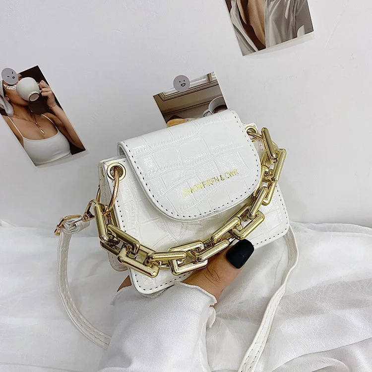 Net red this year popular plaid indentation small bag women 2031 new Korean version of chain decoration single shoulder Messenger women's bag