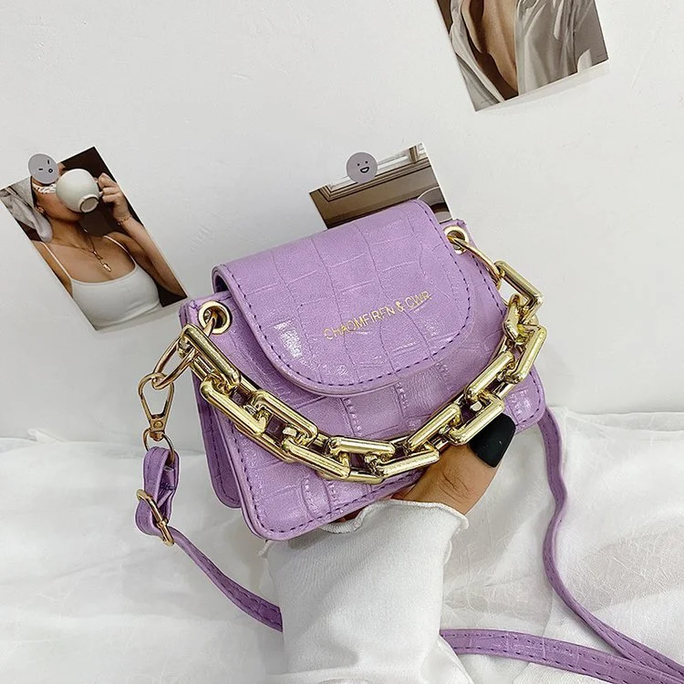 Net red this year popular plaid indentation small bag women 2031 new Korean version of chain decoration single shoulder Messenger women's bag