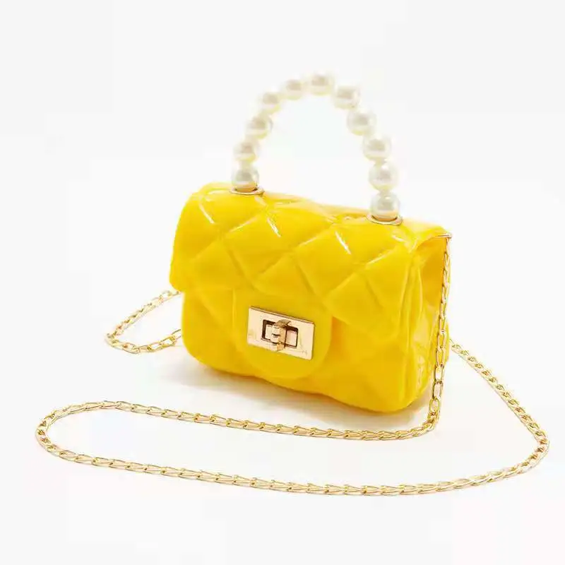2023 New women's fashion pearl chain one shoulder handbag