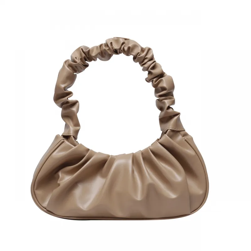 2023 summer new bag ladies pleated cloud shoulder handbag