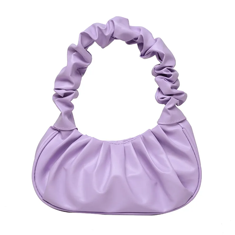 2023 summer new bag ladies pleated cloud shoulder handbag