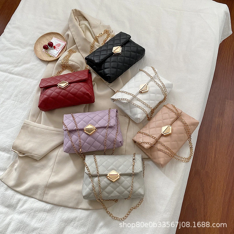 2023 New women's Ringer chain single shoulder crossbody bag