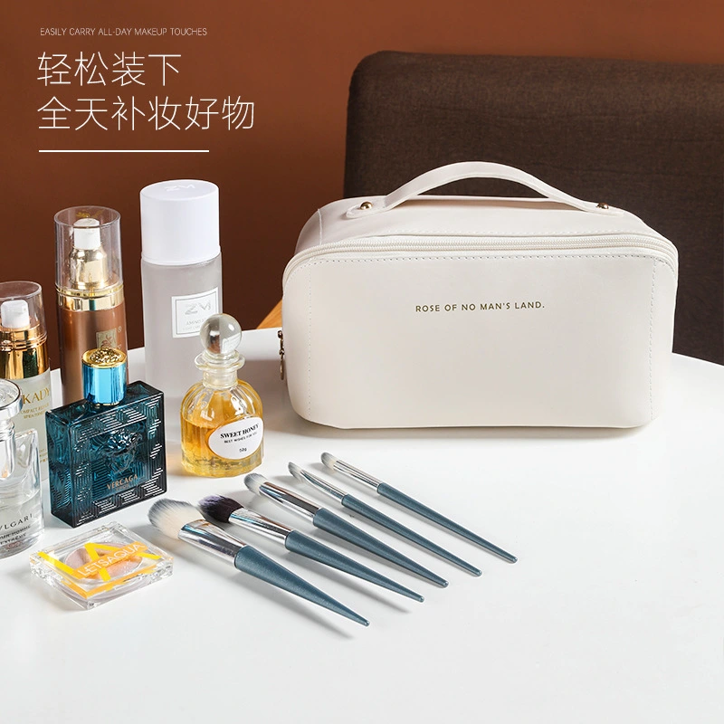 Cosmetic bag large capacity advanced new waterproof pu washing bag travel portable cosmetic storage bag