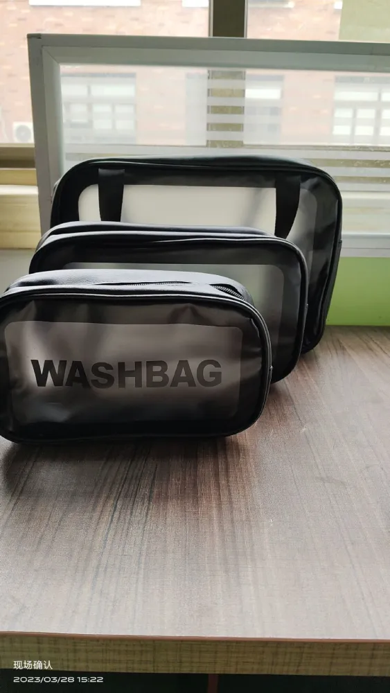 Cosmetic bag large capacity advanced new waterproof pu washing bag travel portable cosmetic storage bag