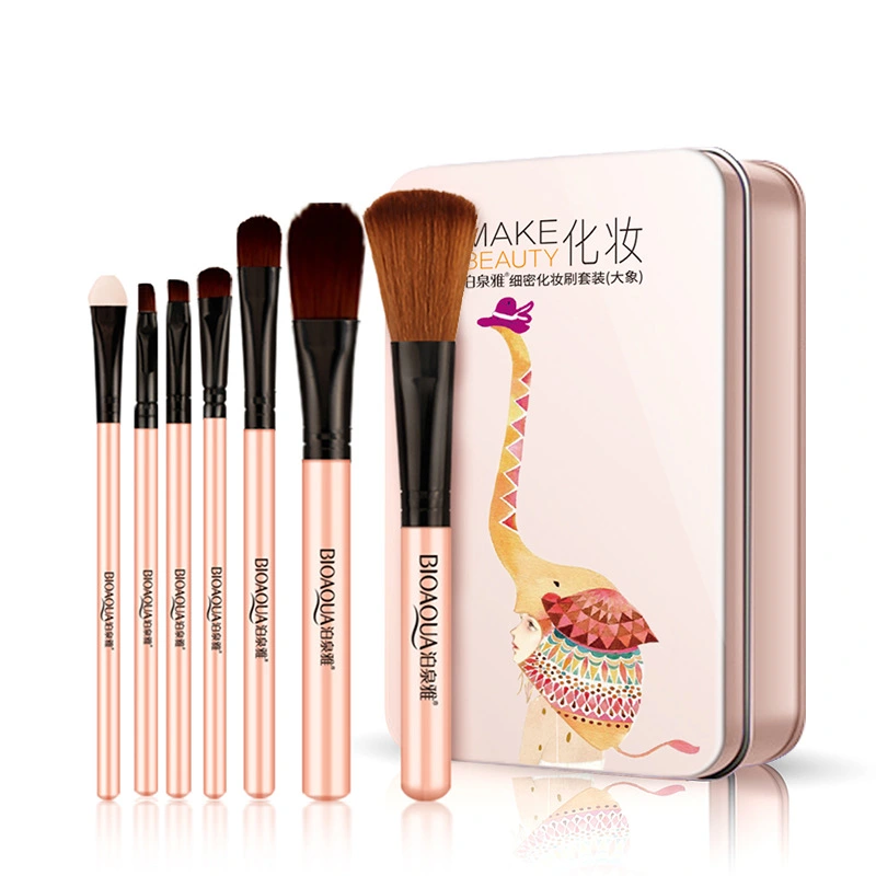 Fine makeup brush set Fine bristles apply delicate and easy makeup fiber makeup brush set of 7