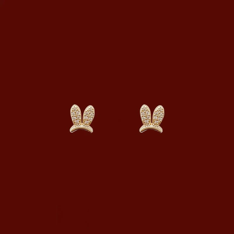 Women's Fashion Simple And Versatile Mini Rabbit-shaped Earrings