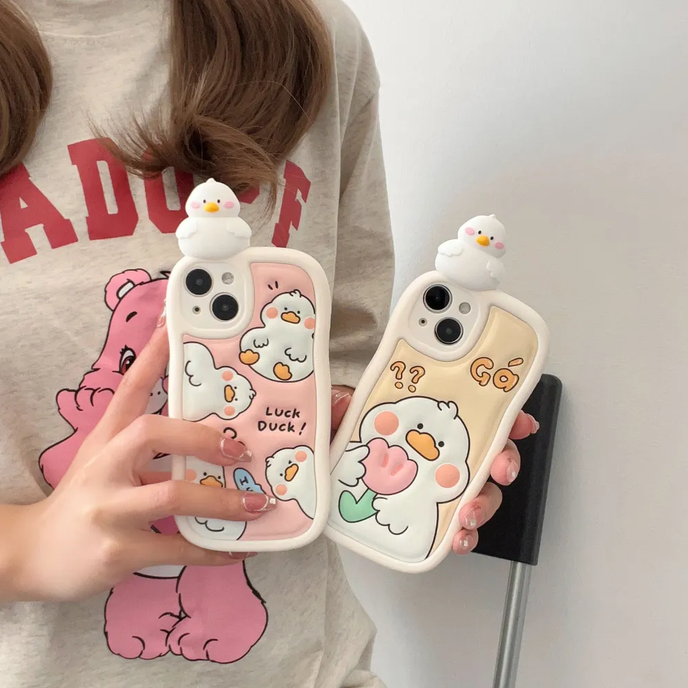 Cute Three-dimensional Duck Phone Case