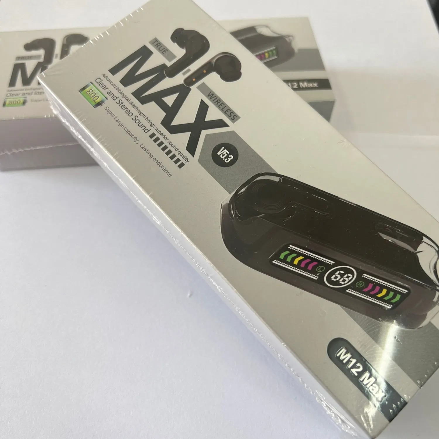 M12max Bluetooth Headphone Digital Display
