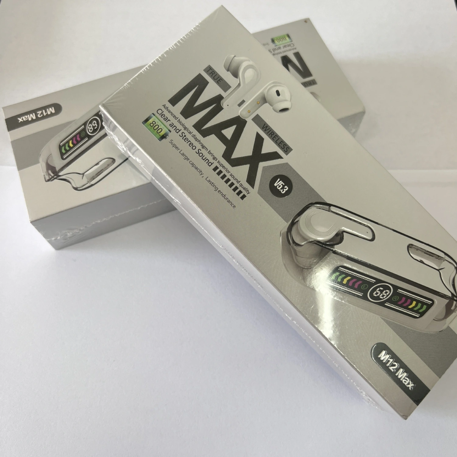 M12max Bluetooth Headphone Digital Display