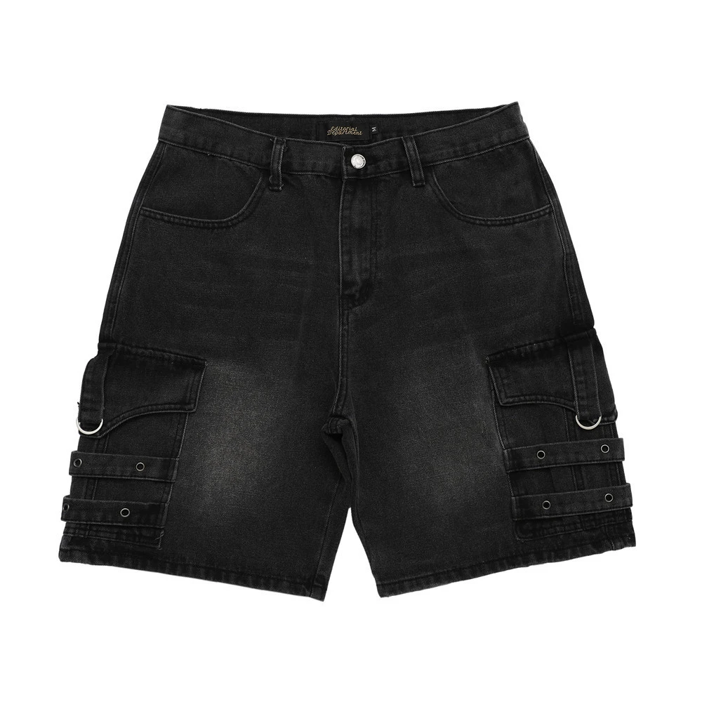 Heavy Duty Patchwork Denim Shorts For Men