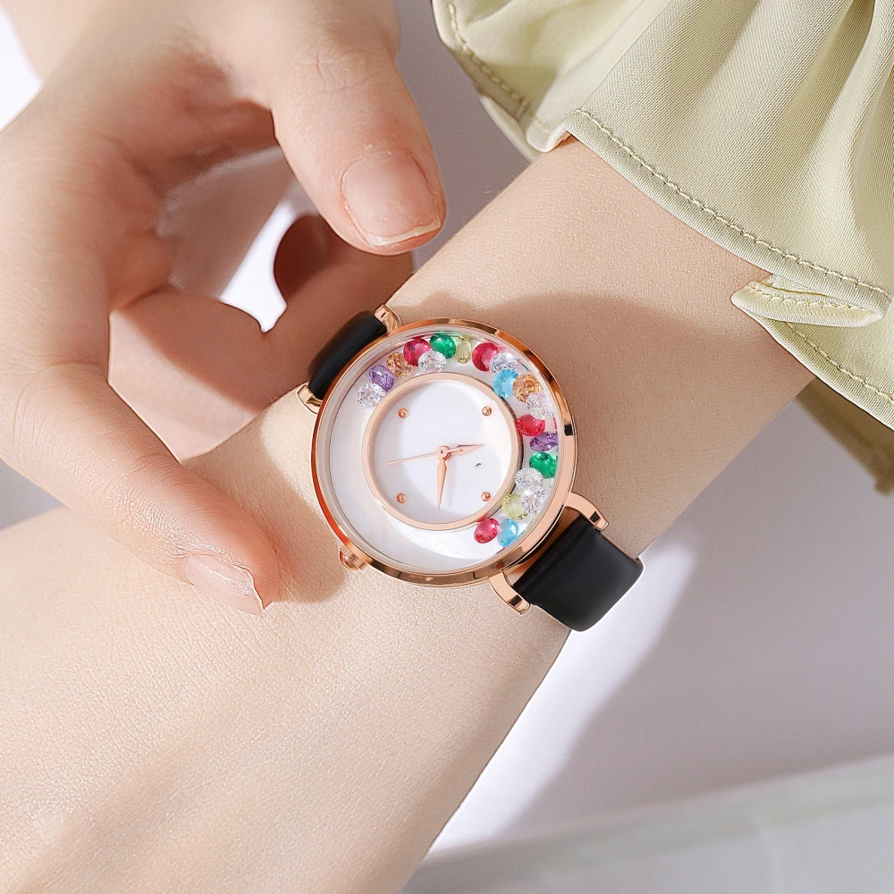 Elegant Gemstone Ball Exquisite Women's Watch