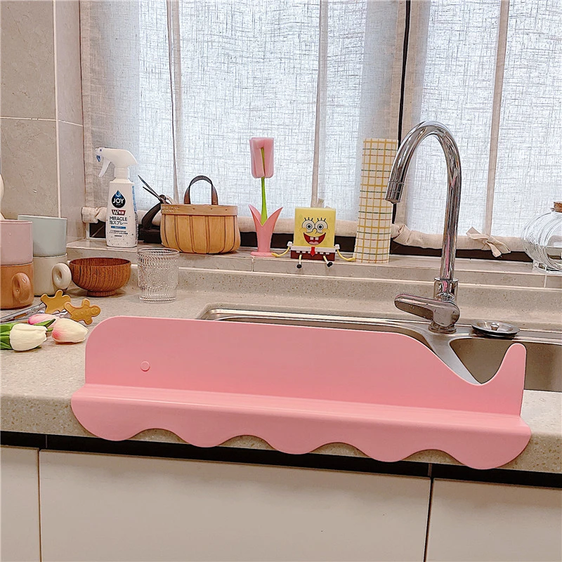 Kitchen Countertop Suction Cup Silicone Baffle Water Trap