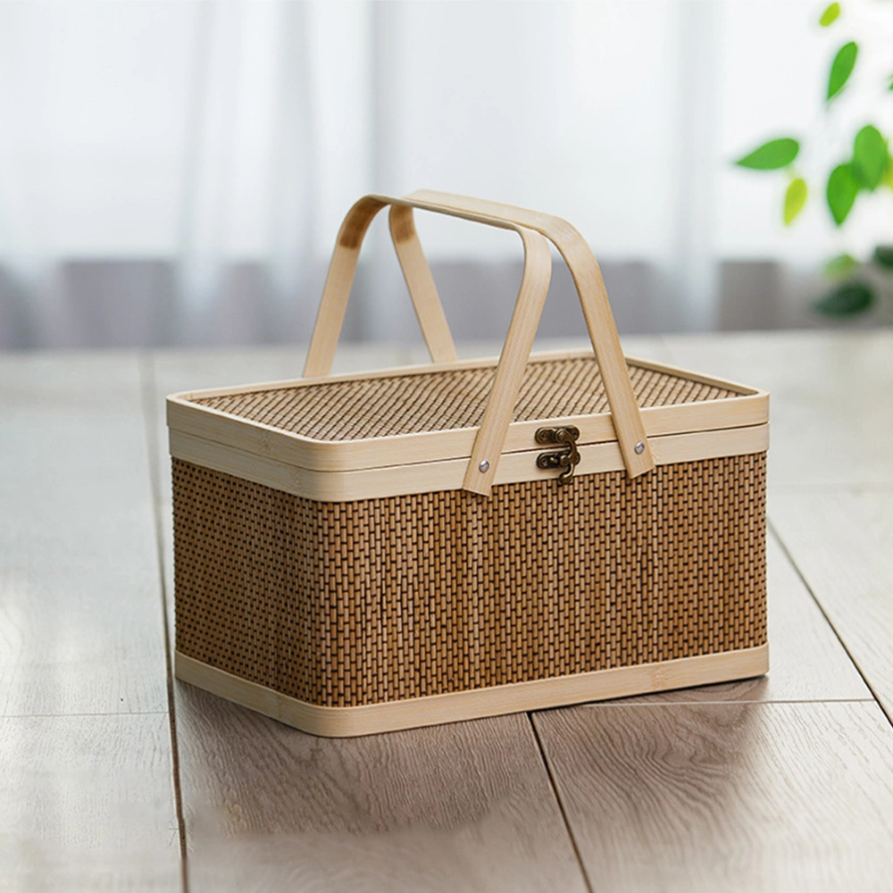 Natural Woven Picnic Camping Storage Basket