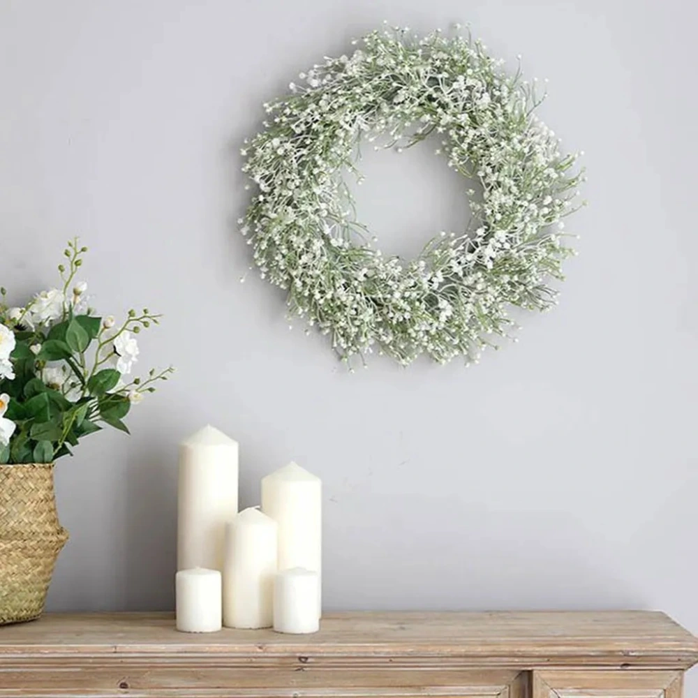 Home Festival White Starry Garland Door Wall Decorative Small Floral