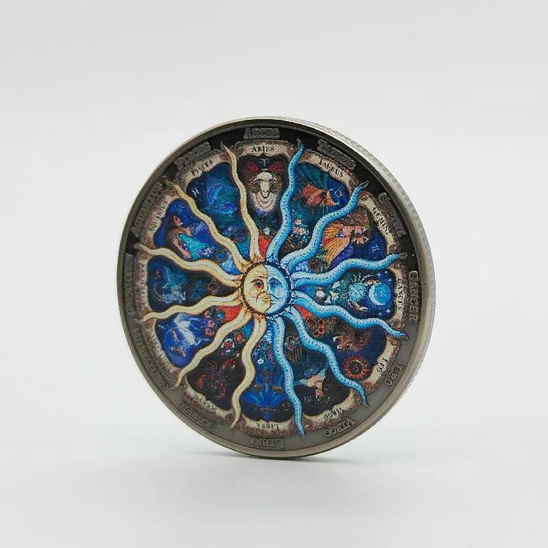 Lucky Coin Of The Twelve Constellations Sun Moon God