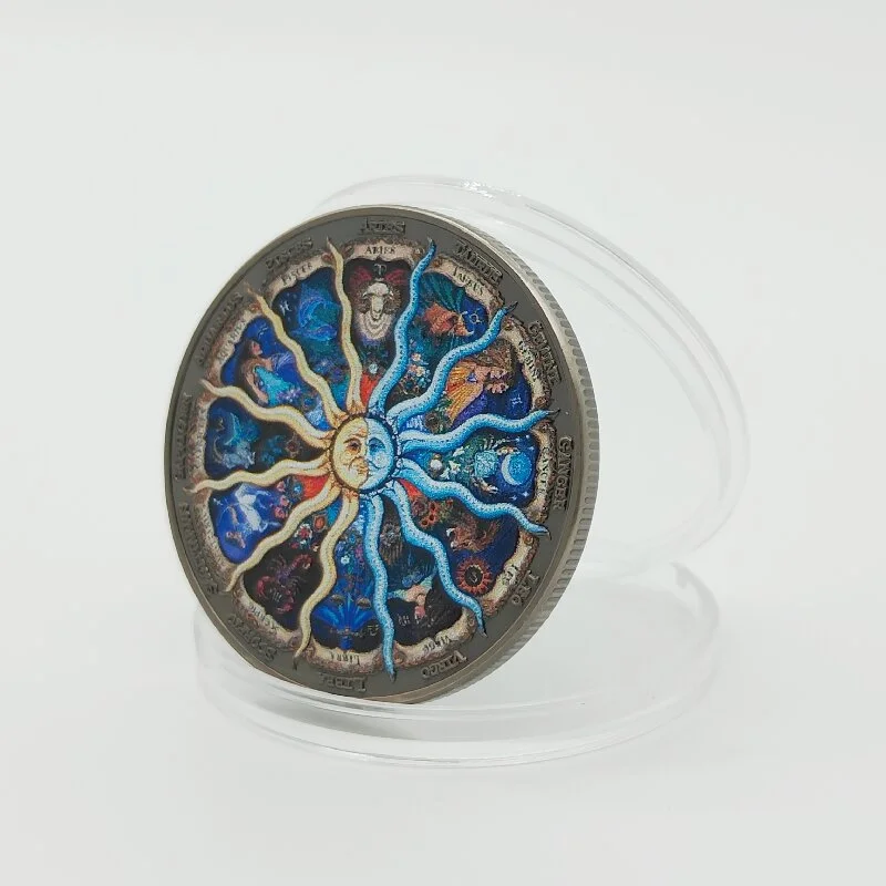 Lucky Coin Of The Twelve Constellations Sun Moon God