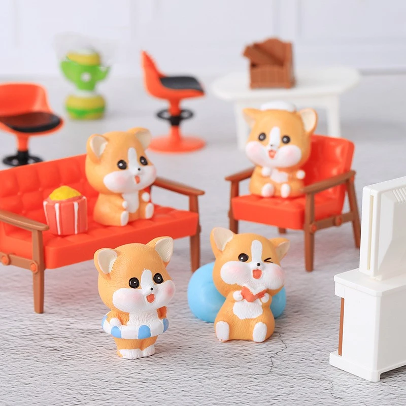 Cute Cartoon Ke Ji Micro Landscape Resin Ornaments