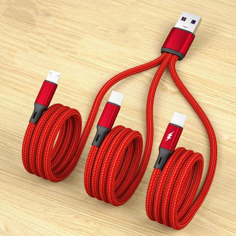 Nylon Braided Data Cable 5A Super Fast Charging