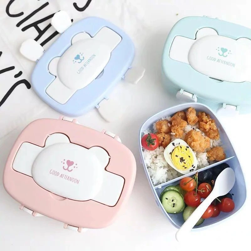 Cute Bear Double Layer Lunch box