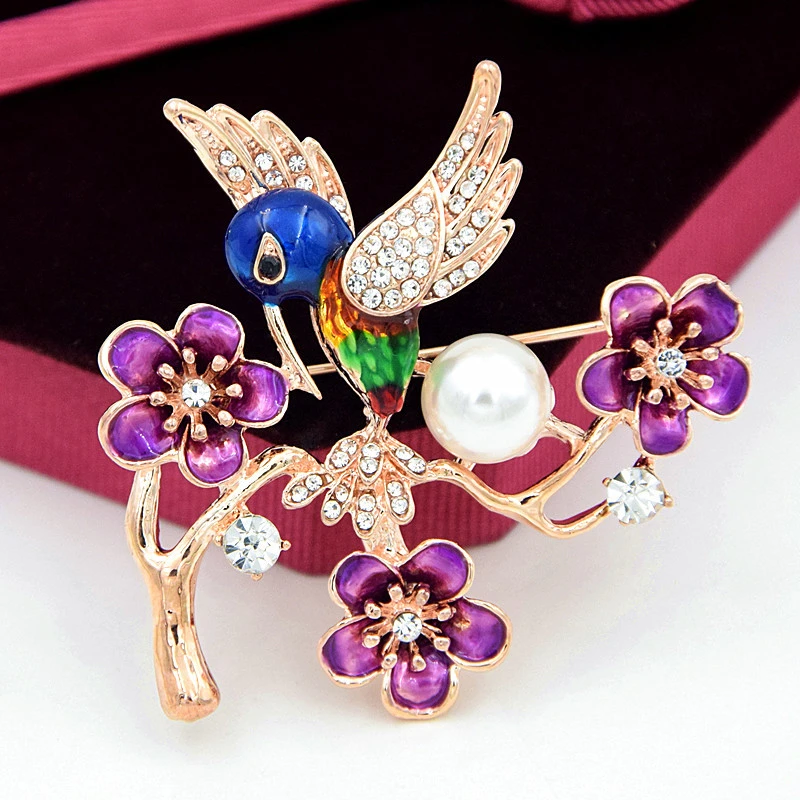 Bird High-end Alloy Neckline Clothing Accessories